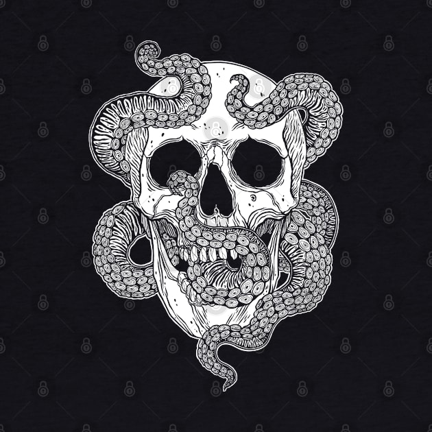 Octopus Tentacles Skull by OccultOmaStore